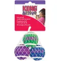 Kong Active Cat Tennisballer med bjelle - 3 Stk