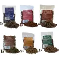 Chewies små tyggebein prøvepakke 6 x 125 g - Fjærkre, laks, lam, vom, storfekjøtt & vilt