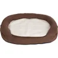 Zooplus Exclusive Oval Hundeseng Memory, Brun - L 117 x B 72 x H 24 cm