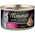 Miamor Fine Fileter 1 x 100 g - Kylling & ris i gelé