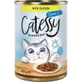Catessy Økonomipakke Catessy biter i saus eller gelè 48 x 400 g - med kylling i gelè
