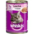 Whiskas 1+ 24 x 400 g bokser - 1+ Laks i gelé