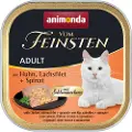 Animonda Vom Feinsten Adult med Gourmetfyll 6 x 100 g - Kylling, laksefilèt og spinat