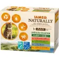 IAMS 36 + 12 gratis! 48 x 85 g IAMS - Naturally Adult: Land & Sea Collection