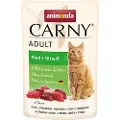 Animonda Carny Pouch 12 x 85 g - Okse + Struts