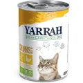 Yarrah økologisk biter 6 x 405 g - Økologisk kylling med økologisk brennesle & økologiske tomater i saus