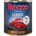 Rocco Økonomipakke: Rocco Classic 24 x 800 g - Storfekjøtt med reinsdyr