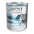 Wolf of Wilderness Økonomipakke: Wolf of Wilderness Junior 24 x 800 g - Blue River Junior - Kylling & Laks