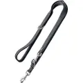 Hunter hundebånd Divo & Maldon, grå - 190 cm lang, 15 mm bred