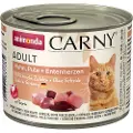 Animonda Carny Adult 6 x 200 g - Kylling, kalkun og andehjerter
