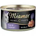 Miamor Fine Fileter 1 x 100 g - Lett tunfisk & calamari i gelé