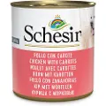 Schesir Økonomipakke med Schesir våtfôr 12 x 285 g - Kylling med gulrøtter