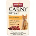 Animonda Carny Kitten poser 12 x 85 g - Fjærkre og okse