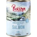 Purizon Adult 6 x 400 g - Kornfritt - Kyllingfilet med laks