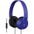 JVC SR18 on-ear-hodetelefoner med mikrofon - mørkeblå