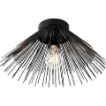 QAZQA Art Deco taklampe sort - Broom