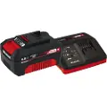 Einhell 18 V 4,0 Ah PXC Sett med lader og batteri