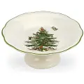Spode SpodeKakefat på fot Christmas Tree diameter 18 cmHvitServeringsfatFra Homeroom