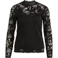 Vila Stasia Lace Langarmet T-skjorte