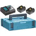 Makita Energy 198116-4 2x Bl1860b+dc18rc Lader Og Batteri
