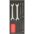 Bahco Set Of Fixed Double End Es In Foam Tray 1-3 Fit&go Set Fastnøkkel 8 Enheter