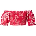 Superdry Vintage Smocked Crop T-skjorte
