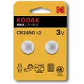 Kodak MAX KCR2450 - Batteri 2 x CR2450 - Li/MnO2 - 560 mAh
