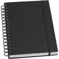 Grieg Sketch book - wire-bound - A5 - portrait - 60 sheets - cream paper - black cover - artificial leather
