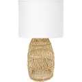 Platinet PLATINETT BORD RATTAN LAMPE HVIT SKJEGG RATTAN LAMPE CORFU [45753]