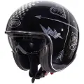 Premier Helmets Vintage Evo Nx Silver Chromed åpen Hjelm