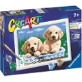 Ravensburger Paint av Numbers Mieli šuniukai