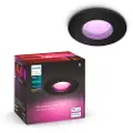 Philips Hue White and Color Ambiance Xamento - Forenket søkelys - LED-pære for søkelys - GU10 - 5.7 W - 2000-6500 K - svart - for Hue Bridge, Bridge 2.0