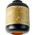 QAZQA Vintage taklampe sort med messing - Kayleigh