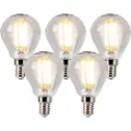LUEDD Sett med 5 E14 dimmbare LED-kulepærer P45 5W 470lm 2700K