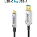 PureLink FiberX Series FX-I530 - USB-kabel - 24 pin USB-C (hann) til USB-type A (hann) - USB 3.1 Gen 2 - 10 m - Active Optical Cable (AOC) - svart