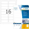 Herma Special Name/textile - Acetatsilke - fjernbart selv-adhesiv - hvit - 33.8 x 88.9 mm 320 etikett(er) (20 ark x 16) merkelapper