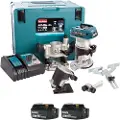 Makita DRT50 - Trim router - trådløs - flens 8 mm - uten batteri - 18 V - SOLO