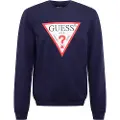 GUESS for man. M2YQ37K6ZS1 Triangle sweatshirt with navy logo (XXL), Casual, Cotton