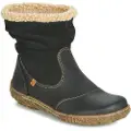 El naturalista for woman. 2N7583010005_001 Leather ankle boots N758 Nido black (37), Flat, Zip, Casual