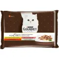 Gourmet Blandet pakke - Gourmet A la Carte 4 x 85 g - Kylling, ørret, okse, sei