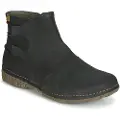 El naturalista for woman. 2N9171010005_001 Leather ankle boots N917 Angkor black (36), 1 to 3 cm, Zip, Casual, Grey