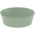 Ideal standard IPALYSS - Håndvask-Bowle 400x400x120 mm i salviegrøn, Uden hanehul, Uden overløb - Diamatec