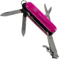 Victorinox NailClip 580, Slip joint knife, Multi-tool knife, Spey point, Rosa, 8 verktøy, 6,5 cm