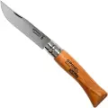 Opinel pocket knife No. 07 carbon w. wood handle