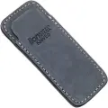 Lionsteel Vertical leather sheath with clip pose, blå