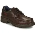 Fluchos for man. F1320 Leather shoes F1320 Medium brown (43), 3 to 5 cm, Laces, Casual