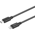 Essentials USB-kabel USB-C til Lightning MFi 20 cm - Svart
