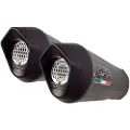 Gpr Exhaust Systems Furore Evo4 Poppy Aprilia Dorsoduro 900 17-20 Ref:e4.a.67.fp4 Godkjent Oval Lyddemper