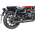 Gpr Exhaust Systems Hurricane Nero Royal Enfield Meteor 350 21-23 Ref:roy.10.cat.hur.bl Stainless Steel Godkjent Kjegleformet Lyddemper