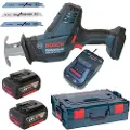 Bosch GSA 18 V-LI C Professional - Frem- og tilbakegående sag - trådløs - 2 hastigheter - 2 batterier - 18 V